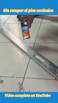 How to make a drywall partition quickly and easily without breaking the ceramic or porcelain floor.