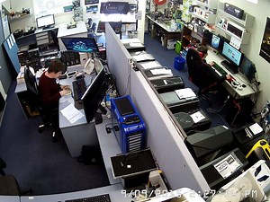 Office worker's glass lunch dish shatteres from nowhere