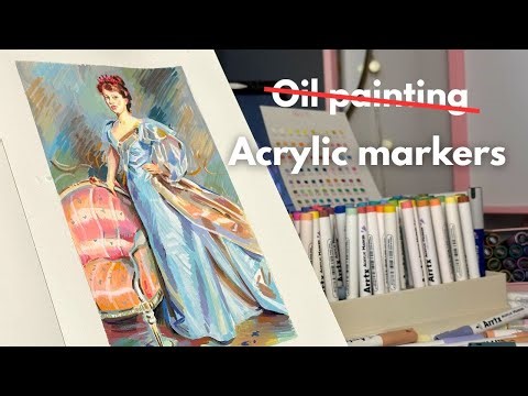 Art MASTER STUDY with Acrylic Markers | John Sargent