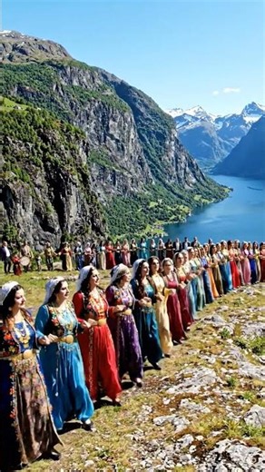Legendary folk dance in Norway #halay