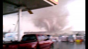 Roar of Henryville tornado on-camera