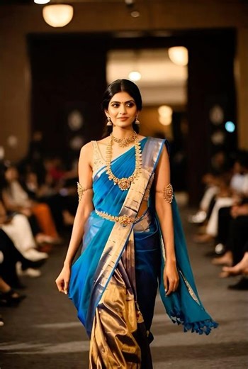 Grace in Blue & Gold 💎 | #modelxai