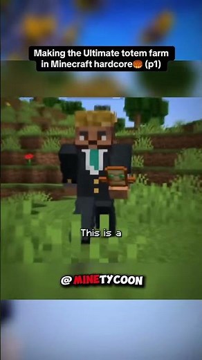 making the ultimate totem farm in a Minecraft hard core