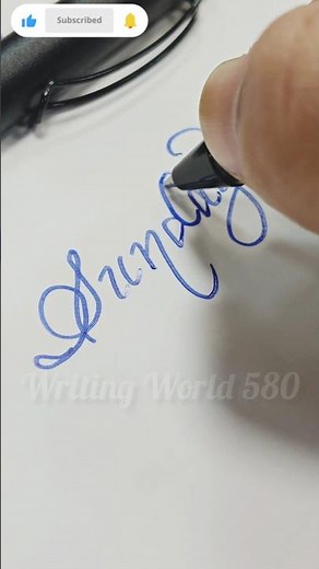 ✍️ Writing “Sunday” in Beautiful Cursive | Satisfying Ball Pen Handwriting 🖊️ #sunday