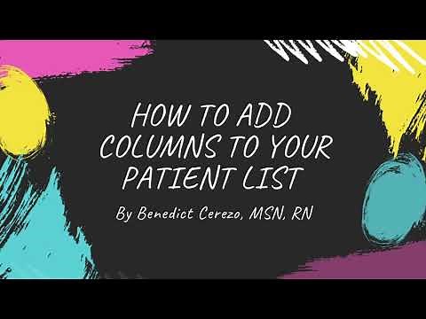 How to add columns to your Epic patient list (with audio)