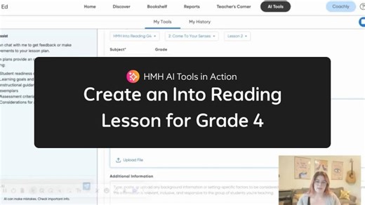 Create a Small-Group Lesson for Grade 4 | HMH AI Tools Lesson Plan Generator | Valerie Wicklund