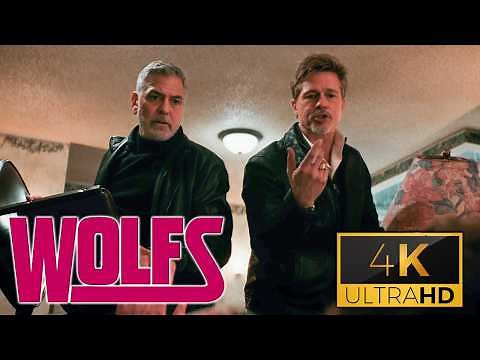 Wolfs Movie Funny Interrogation Scene - Brad Pitt And George Clooney
