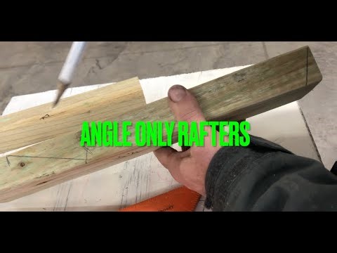 How to make a rafter with only an angle and length
