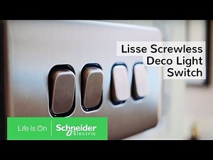 Lisse Screwless Decorative Light Switch & Switched and Unswitched Sockets | Schneider Electric