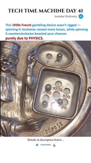 This 1930s Gambling Gadget Had a Hidden Physics Trick 😳🎰 #physics #gambling #science