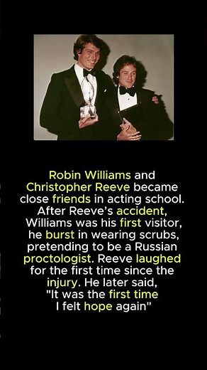 Christopher Reeve & Robin Williams: a friendship that healed