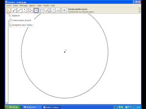 Les cercles dans GéoGébra