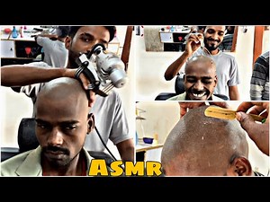 ASMR HEAD MASSAGE HEAD SHAVE TUTORIAL
