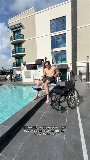 R E E S E K E T L E R on Instagram: "My second time swimming without a life jacket! The pool gives me a freedom I don’t get in my wheelchair.❤️ #ketlerstrong #spinalcordinjury #fyp"