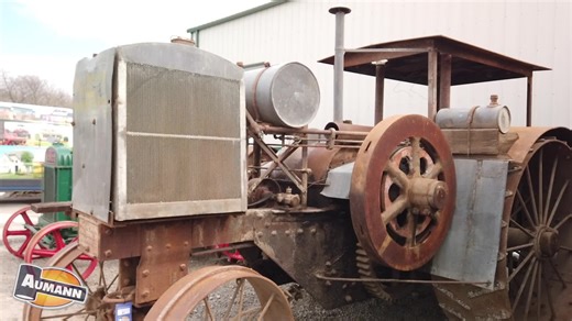 This is one of the nicest original Nichols and Shepard tractors to sell at auction. This tractor sells April 21, 2022 at 6pm CT on The 2022 Pre-'30 Auction. Click this link https://bid.aumannauctions.com/auctions/catalog/id/31046/ to see the full tractor catalog. Nichols and Shepard introduced the 25-50 as their second production gas tractor model in 1913. This tractor proved to be very successful through the end of production in 1927. The 25-50 utilizes a twin cylinder, 9 inch bore and 12 inch 