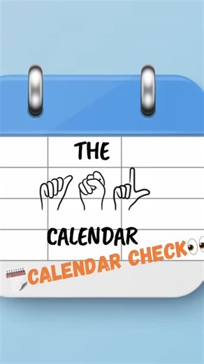 The.ASL.Calendar on Instagram: "This is a celendar check! Comment GOAL and I’ll send you a 🆓 masterclass on how you can accomplish your goals this week, step by step! 🙌🏻 The ASL Calendar wants to know what's in your calendar. Whether that be future plans, current arrangements, or just something you'd like for him to know. Check your calendar and join the conversation in the comments! 🗓️ 🤟🏻 #Calendarcheck #Deaf #asl #signlanguage #explore #explorepage #theASLcalendar 🕹️Unlock your ASL pote