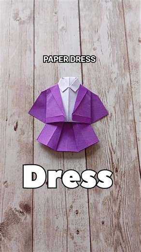cute paper dress origami tutorial|how to make a origami dress step by step folding|artwork