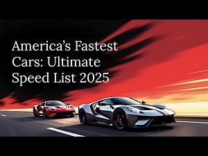 America’s Fastest Cars: The Ultimate Speed List (2025 Edition)