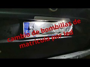 Replacing License Plate Bulbs with LEDs / Tutorial / Golf / Volkswagen / Fiat / Peugeot / Citroen