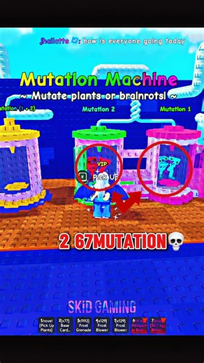 Skid Gaming on Instagram: "New Mutation machin is soo Underrated💀#skidgaming #roblox #plantvsbrainrot #growagarden #fyp #shorts #viral"