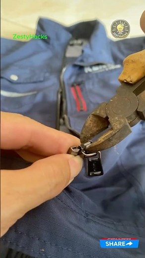 easy tip to fix a broken zipper on your jacket
