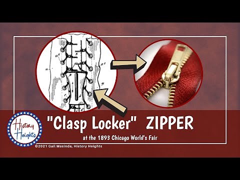 The 1893 Clasp Locker (that eventually became a ZIPPER)