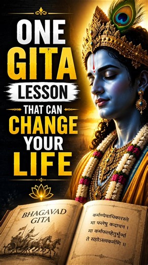 ✨ One Gita Lesson That Can Change Your Life 🔱📖 | Krishna Motivation