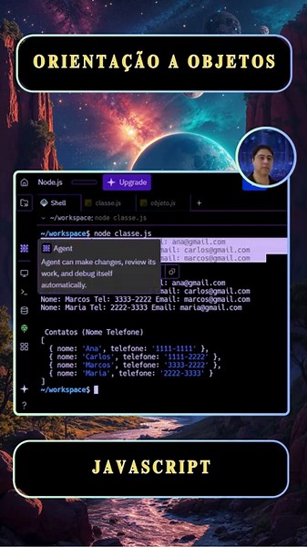 Live Orientação a Objetos com JavaScript e NodeJs