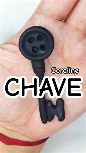 ⚫ HOW TO MAKE CORALINE'S KEY OUT OF MODELING CLAY #coraline #coralinemovie #diy #art #crafts #clay