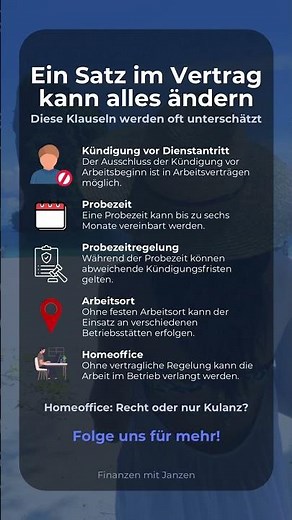 Arbeitsvertrag | #job #finanzen #arbeitnehmer