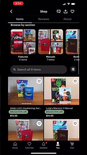 Custom Color Manuals For Nintendo Switch Games
