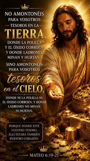El Verdadero Tesoro Está en el Cielo | Mateo 6:19-21 ✨
