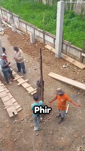 Pile insertion technique