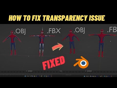 How to Fix Transparency issue in blender for 3D Model .obj or .fbx