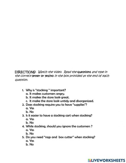 Life skills online pdf activity