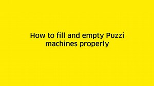 How to fill and empty Puzzi machines properly