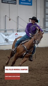 2024 Paul Fuller Memorial Roping Champions! Clancy and Colten were 33.13 on 4 head to win the title, $8,570 each, and two beautiful trophy buckles! Thank you to our 2024 Sponsors! @darcypowlikremaxrealestate @cvscontrols @cinchjeans @ropesomething @vantagetrailersales @alliance.equine @jonesagencies @jonesboyswestern Pekisko Creek Ranch & Saguaro Recourses #teamropingcanada #trc #finals #roping #teamroping #header #heeler #heading #heeling #rodeo #jackpot | Team Roping Canada