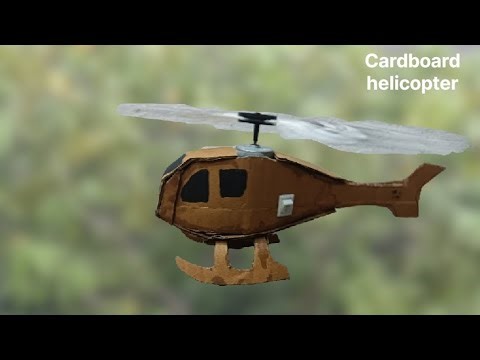 How to make Helicopter with cardboard||Diy cardboard helicopter||