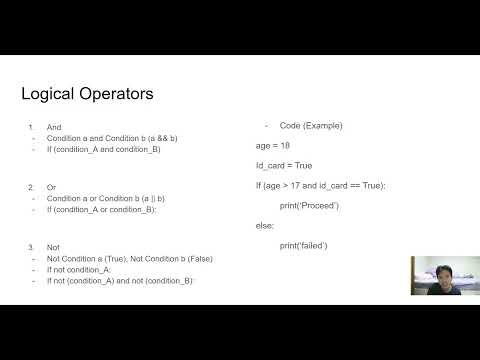 Belajar Python Dasar #08 - Comparison and Logical Operations