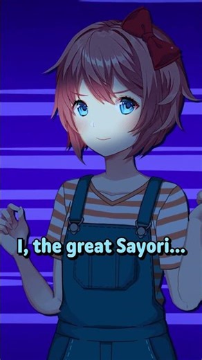 Sayori meets THE MINECRAFT BOAR!🍪(DDLC Voiced Animation) #ddlc #shorts