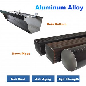 [Hot Item] Kenya Aluminum Rain Gutter Downspout System Collect Water From Roof Tile North America 6K 7K 8K