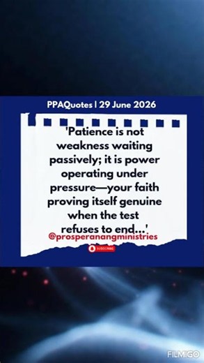 Power Under Pressure Daily #PastorProsperAnang #TodaysWordForYou #PPAQuotes