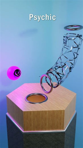 Energy Balls vs Glass Tube CG Simulation #physics