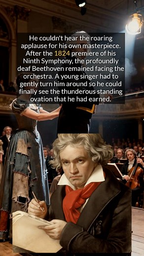 16K views · 316 reactions | Beethoven was deaf to the applause for his greatest masterpiece. | The History Archives | Facebook