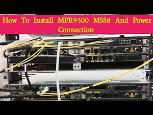 how to install mpr9500 MSS8 idu and power connection || MSS8 mpr9500 idu install