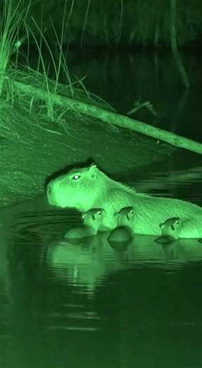Snake Ambush in the Water Wild Nature Attack
