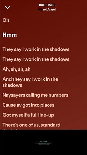 Bad Times (Extended Version) - Imael Angel | Lyrics (Line 1)