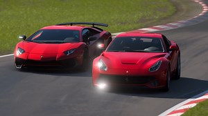 36K views · 503 reactions | Lamborghini Aventador LP 750-4 Superveloce 2015 vs Ferrari F12berlinetta 2012 at Nurburgring Nordschleife Supercar Track Day | Carluxius | Facebook
