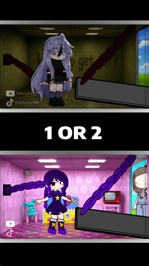 REPOSTTT{1 or 2?💜} How to get out? (poppy play time) #poppyplaytime #gacha #gachastoryindonesia