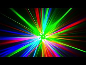 Disco Discothek Laser Lights – Party Licht Effekte in Red and Green | 10 Hours 4K Background Loop